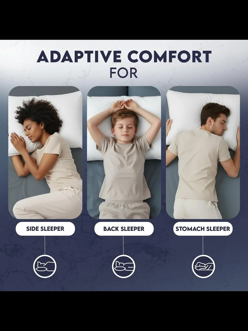 2 Pack Utopia Bedding Gusset Bed Pillow,Cotton Blended Down Alternative - King